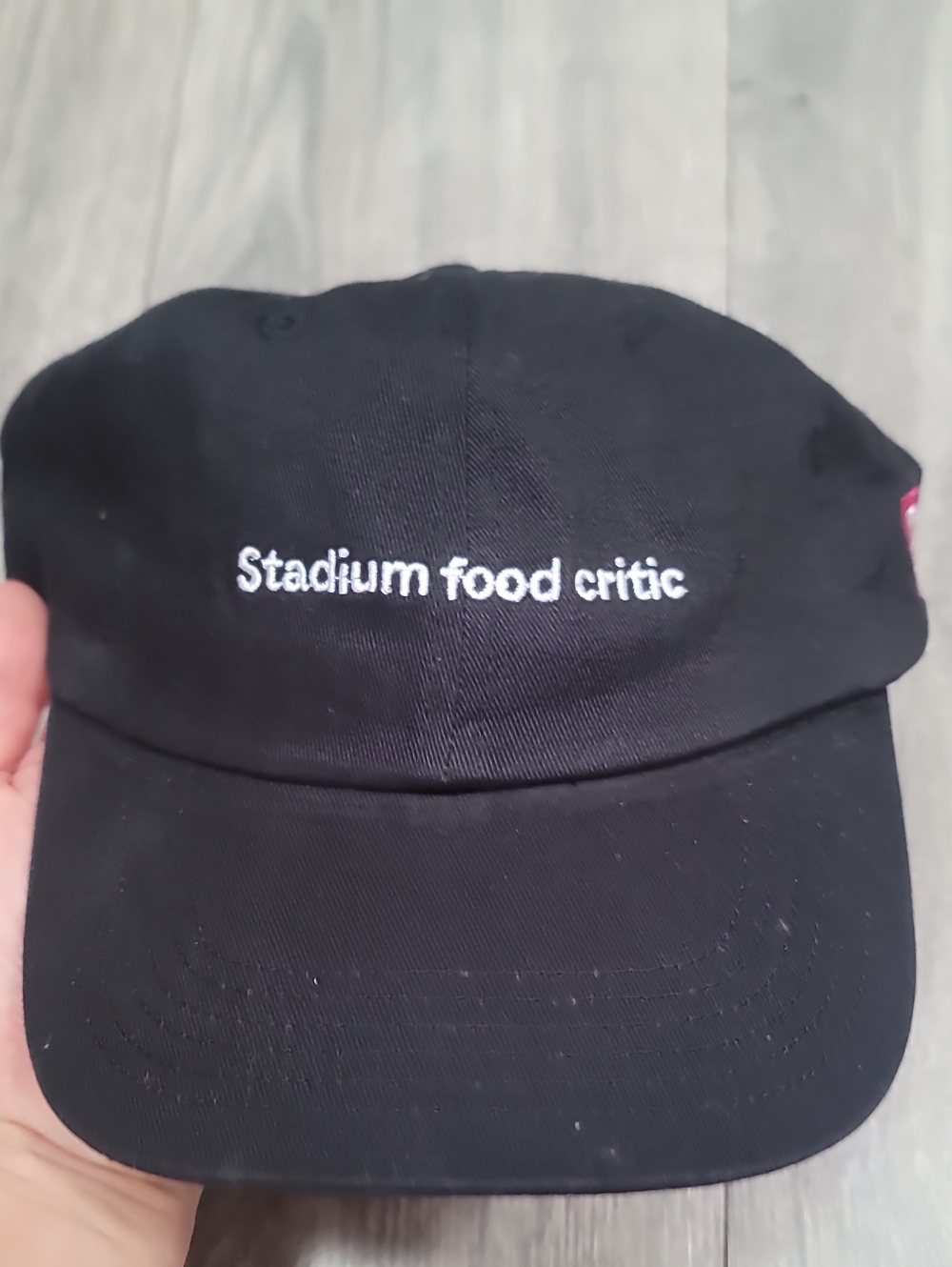 T-mobile x "Stadium Food Critic" Black Embroidered Baseball Cap Hat